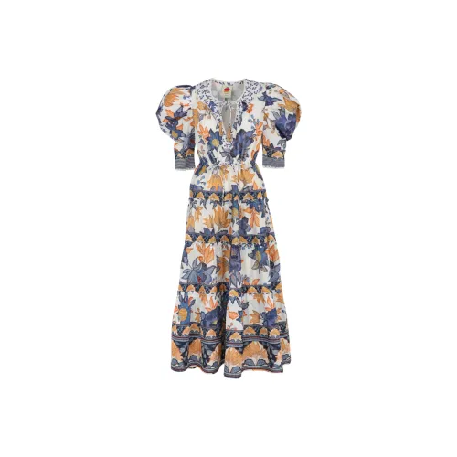 FARM Rio Короткий рукав Платье Женское Многоцветное