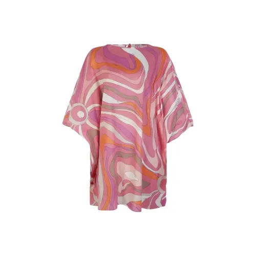EMILIO PUCCI Короткий рукав Платье Женское Розовое