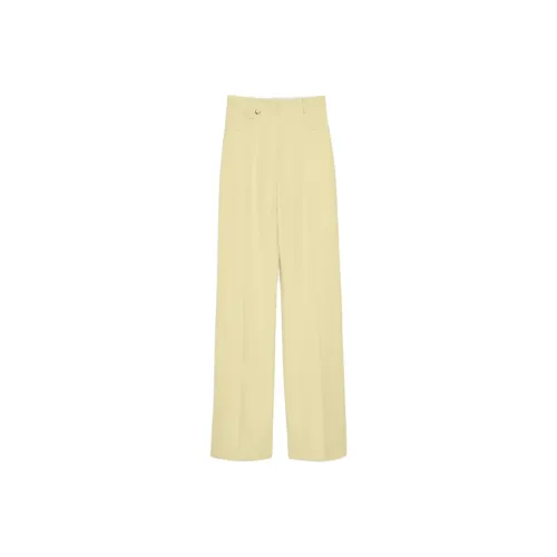 Jacquemus Светло-желтые Женские Костюмные Брюки