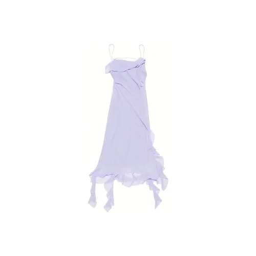 Acne Studios SS24 Slip Платье Женское Сиреневый Фиолетовый