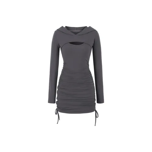 Meat Meat Small Cherries Длинный рукав Платье Женское