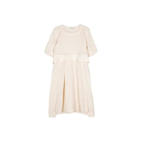 Henrik Vibskov Короткий рукав Платье Женское Бежевый