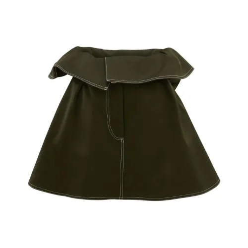 JW Anderson Зеленая Женская Повседневная Короткая Юбка