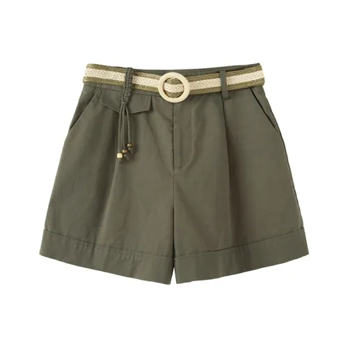 Pit Повседневные шорты женские темно-зеленые