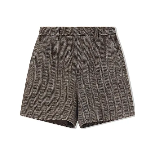 COVERINS Повседневные шорты женские кофейного цвета