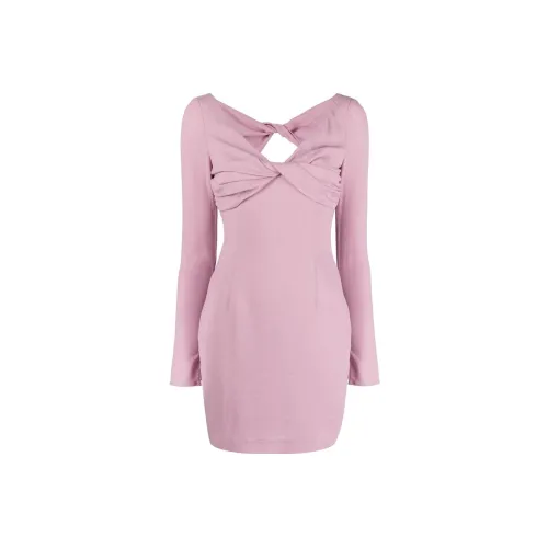 Blumarine Розовые Женские Длинные Платья с Рукавами