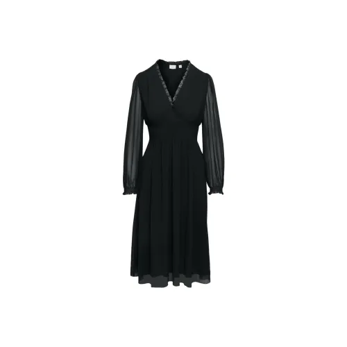 ARITZIA WILFRED Faraway Платье Длинное с длинными рукавами Платье Женское Черный Черный
