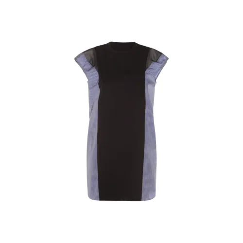 sacai Black Женские Короткие Платья с Рукавами