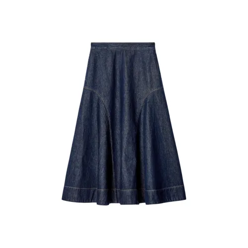 COS Denim Long Skirt Women's Indigo