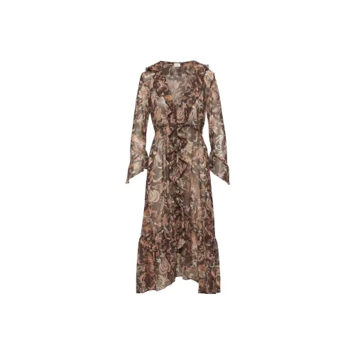 ARITZIA Conch Розовый Женские Длинные Платья с Рукавами