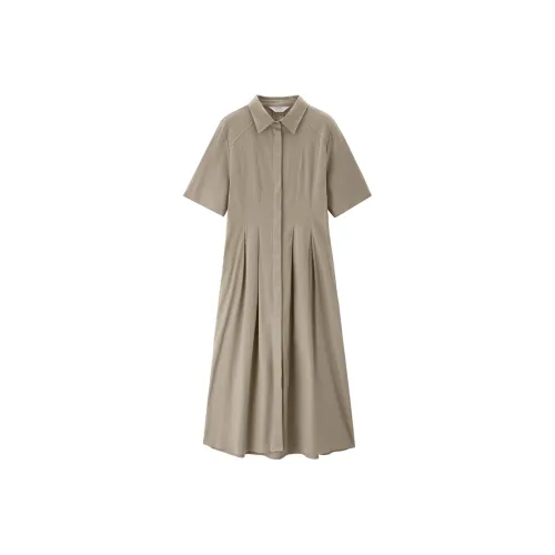 Giordano Женские Платья с Коротким Рукавом