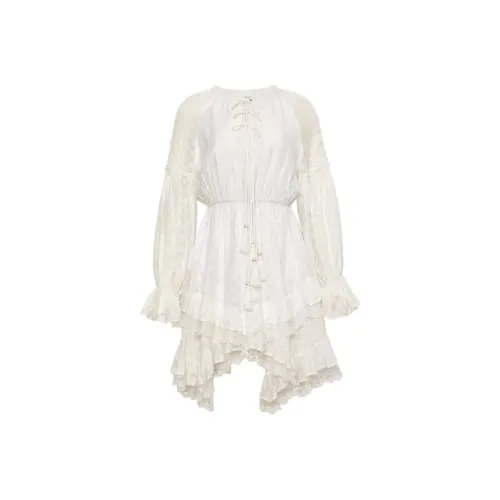 ZUKIZUKI Длинное платье с длинными рукавами цвет белый