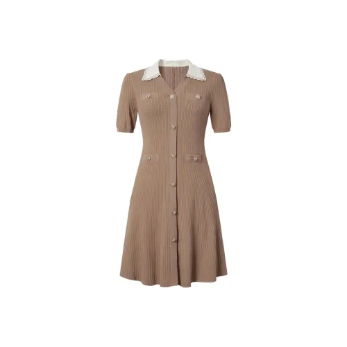 JZ Juzui Короткий рукав Платье Женское