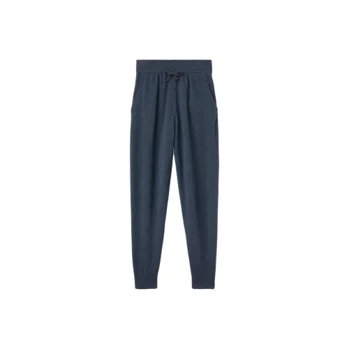 Loro Piana Бирюзовые Женские Вязаные Спортивные Брюки