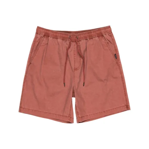 Quiksilver Темно-умбровые Мужские Повседневные Шорты
