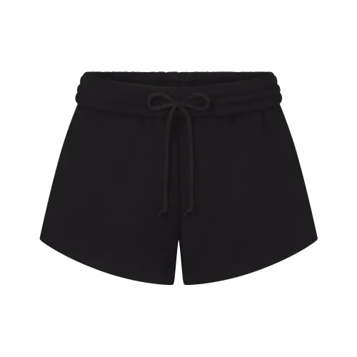 SKIMS Cotton Fleece Short Casual Shorts Women's Onyx Оникс