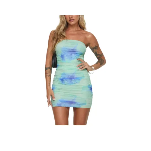 PRINCESS POLLY MICAH Мини Платье Без рукавов Платье Женское С цветочным узором С цветочным узором