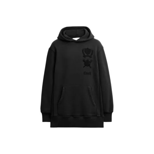 COACH Длинное платье с длинными рукавами женское черное