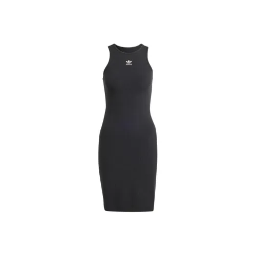 Adidas Originals Essentials Без рукавов Платье Женское Черное