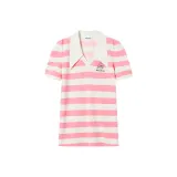 Розово-белый с полосами