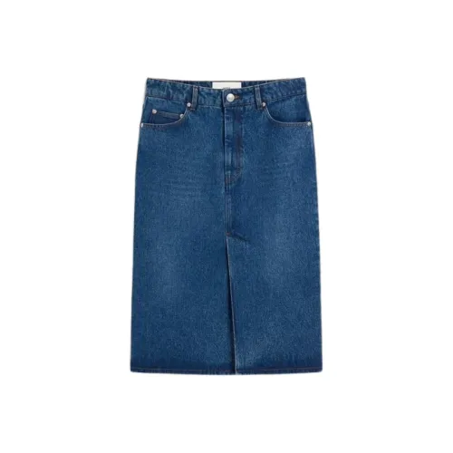 AMIPARIS FW24 Denim Long Skirt Women's Vintage Blue AMIPARIS FW24 Деним Длинная Юбка Женская Винтажный Синий