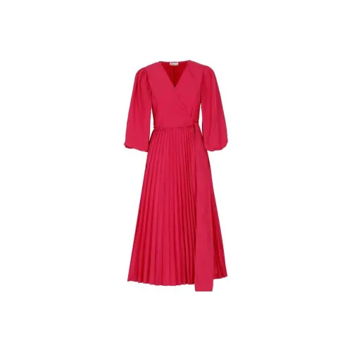 RED VALENTINO Пурпурно-розовый Женские Платья с Длинным Рукавом