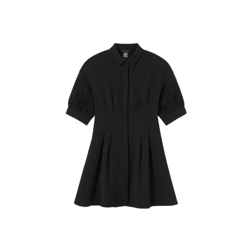 CLUB MONACO Короткий рукав Платье Женское Черное