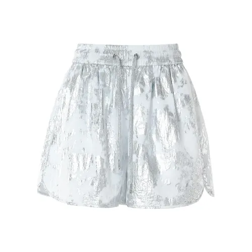 BESIONIA SS25 Повседневные шорты Женские Серебристые