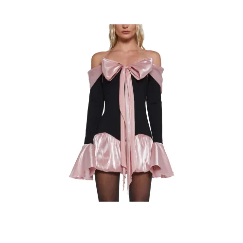 Dolls Kill Sugar Thrillz Desired Reign Мини Платье Длинный Рукав Платье Женские MULTI Многоцветный