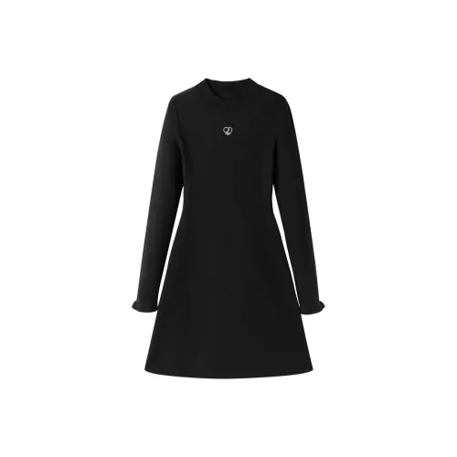 LEDIN Длинное платье с длинным рукавом женское