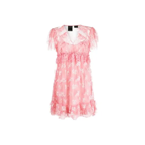 PINKO Розовые Женские Платья с Коротким Рукавом