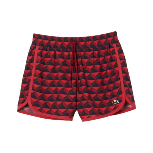 LACOSTE Повседневные шорты Женские Red
