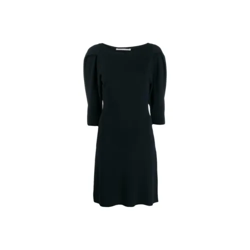 STELLA MCCARTNEY Black Женские Короткие Платья с Рукавами