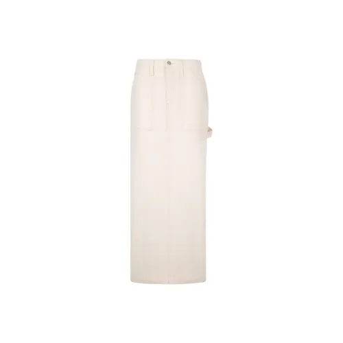 Calvin Klein 1AA Деним Экрю Женские Джинсовые Длинные Юбки