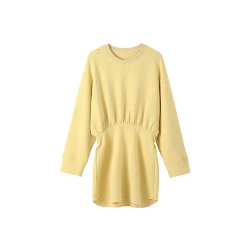 Jinggu Женские Длинные Платья с Рукавами