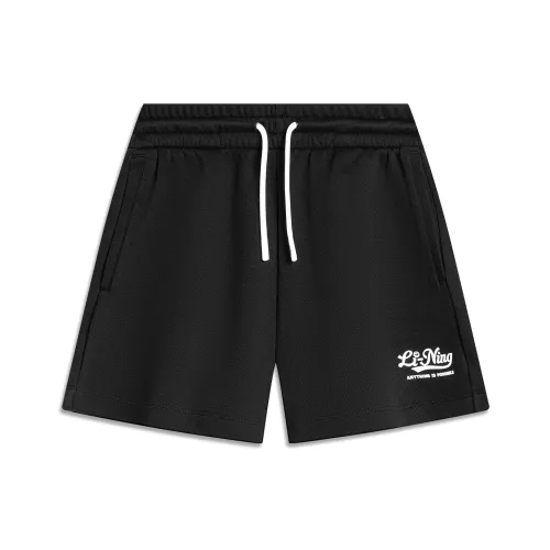 LINING Sports Life Collection Повседневные шорты Женские Черные