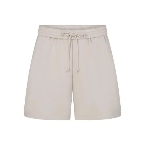 SKIMS Cotton Fleece OVERSIZED Short Casual Shorts Women's Stone Stone Color SKIMS Хлопок Флис OVERSIZED Короткие Повседневные Шорты Женские Камень Каменный Цвет