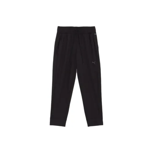 PUMA STUDIO FOUNDATIONSDRYCELL SS25 Вязаные тренировочные брюки женские черные