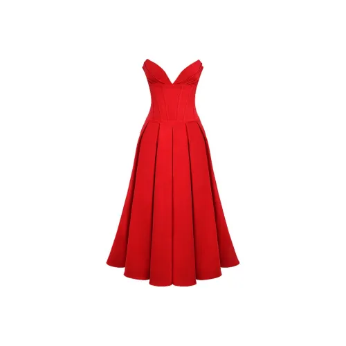 HOUSE OF CB LADY Без рукавов Платье Женское Красный Красный