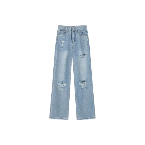 ABBY GODDESS Весна и Лето Джинсы Женские Синие