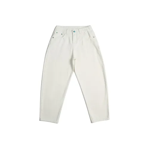 YPUT Белые Унисекс Джинсы