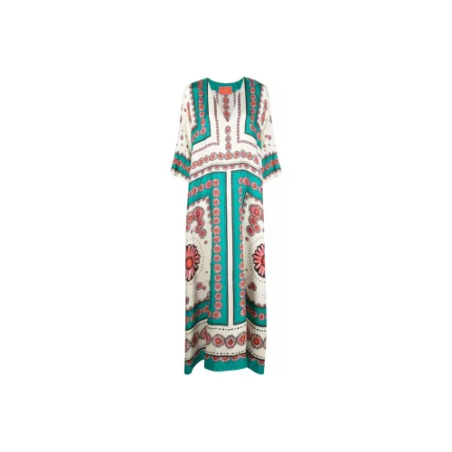 La DOUBLEJ. Длинное платье с длинными рукавами женское зеленое