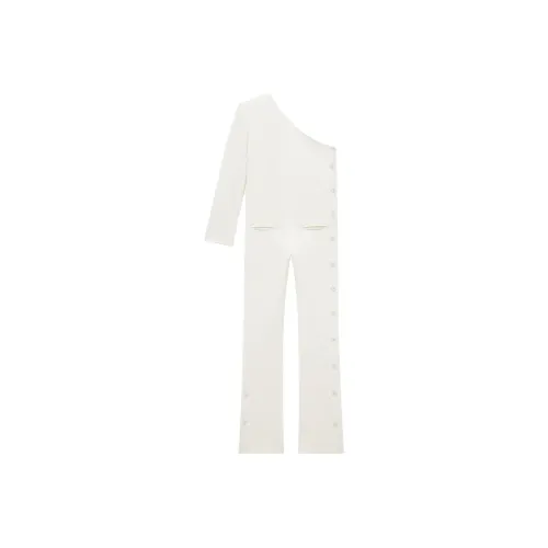 COURREGES Наследие Белый/Наследие Белый Женские Комбинезоны
