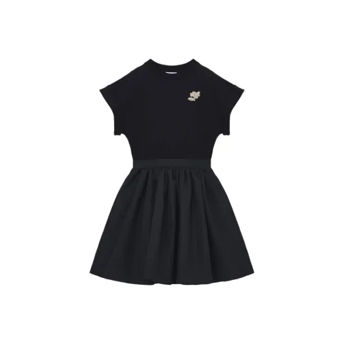 Alexander McQueen Black Женские Короткие Платья с Рукавами