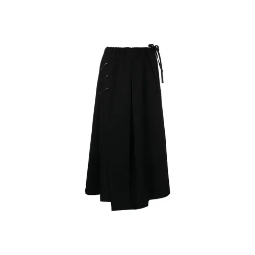 Yohji Yamamoto Черные Женские Повседневные Длинные Юбки