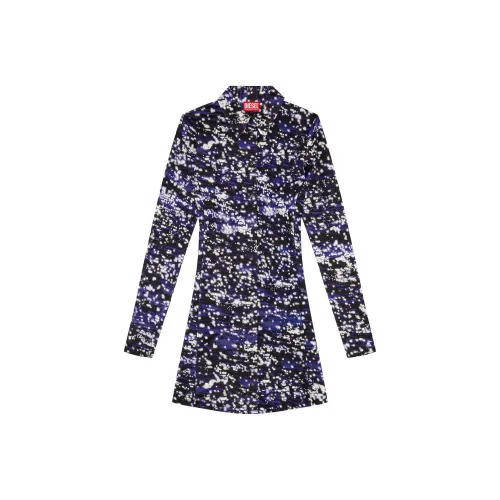 DIESEL Blue Женские Длинные Рукава Платья