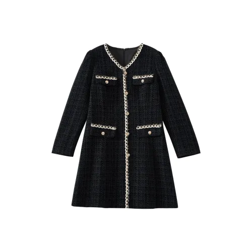 OUNIXUE Длинное платье с длинным рукавом женское