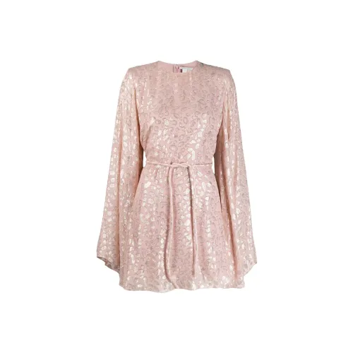 STELLA MCCARTNEY Розовые Женские Длинные Платья с Рукавами