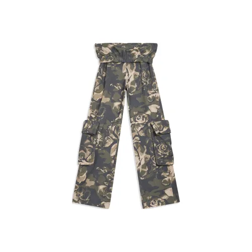 OPEN YY CAMO ROLLED Талию Брюки карго Брюки карго Женские Хаки Хаки