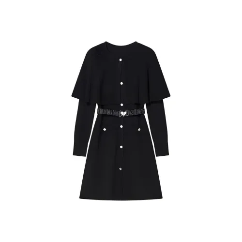 YINER GoodLand Black Женские Длинные Рукава Платья